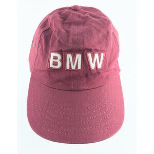 Vintage BMW Future Driver Youth Cap – Red Adjustable Hat – USA Made Embroidered